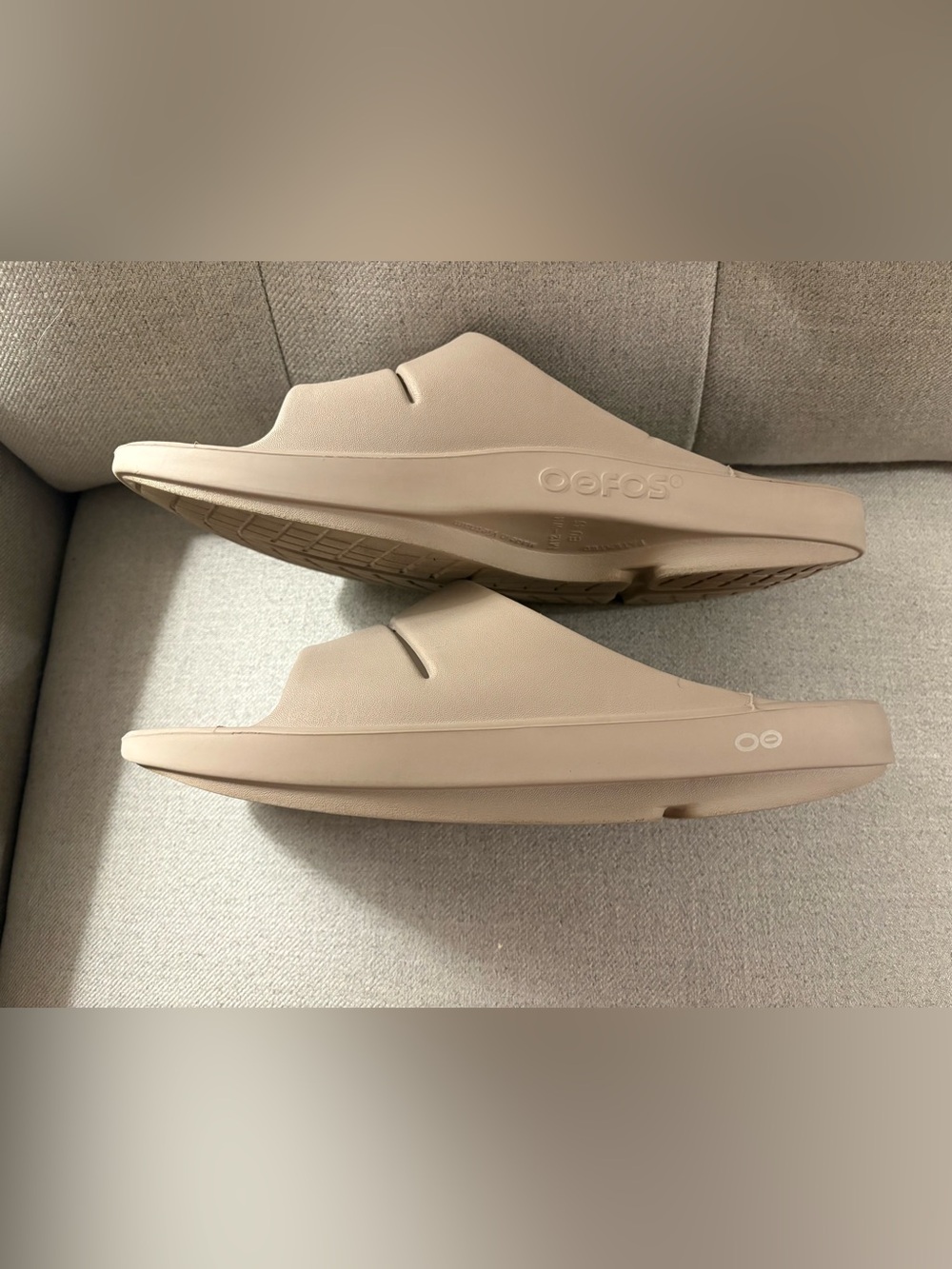 OOFOS OOahh Slide in nomad tan men’s size 12 recovery comfort slip on - Picture 6 of 11